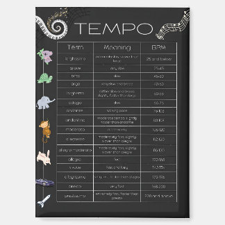 Muziek tempo kaartmagneet magneet