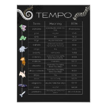 Muziek Tempo Poster 