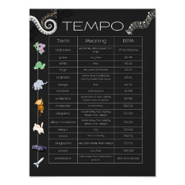 Muziek Tempo Poster