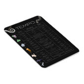 Muziek Tempo Poster magneet (Rechterzijde)