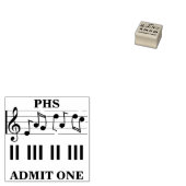 Muziek/Theater/Chorus Geef één handstempel toe Rubberstempel (Gestempeld)