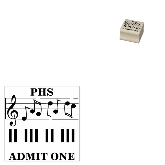 Muziek/Theater/Chorus Geef één handstempel toe Rubberstempel (Gestempeld)