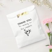 Muziek-thema bruiloft gunst tassen bedankzakje (Gezegeld)