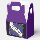 Muziek thema gunst box bedankdoosjes (Geopend)