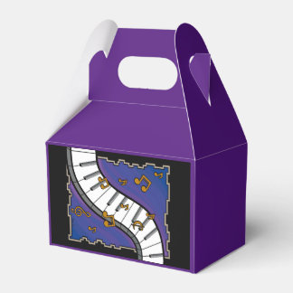Muziek thema gunst box bedankdoosjes