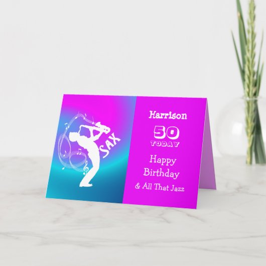 Muziek thema Happy Birthday Kaart (Voorkant)