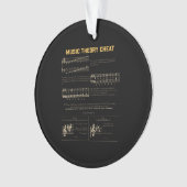 Muziek theorie grafiek ornament (voorkant)