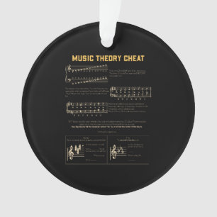 Muziek theorie grafiek ornament