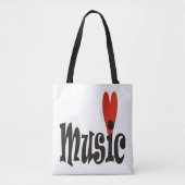 Muziek Tote Bag (Voorkant)