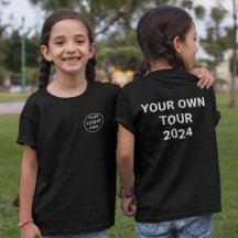 Muziek Tour Groep Koor Uniform School Logo T-shirt