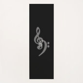 Muziek - Treble Bass Clef Yoga Mat (Voorkant)
