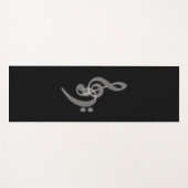 Muziek - Treble Bass Clef Yoga Mat (Voorkant (horizontaal))