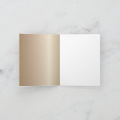 Muziek Treble Clef Boomkaart Zwart en Goud Kaart (Binnen)