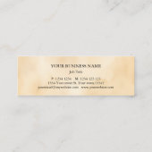 Muziek Treble Clef Chrome Persoonlijke Mini Mini Visitekaartje (Achterkant)