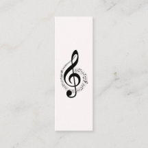 Muziek Treble Clef Chrome Persoonlijke Mini