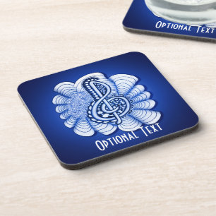 Muziek Treble Clef Decorative en Bier Onderzetter