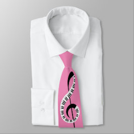 Muziek Treble Clef Piano Keys Musicianroze Stropdas