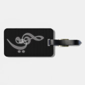 Muziek - Treble en Bass Clef Bagagelabel (Achterkant horizontaal)