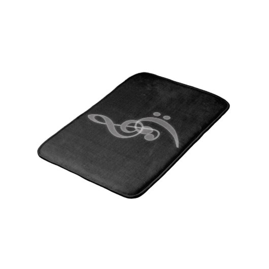 Muziek - Treble en Bass Clef Bath Mat (Gekanteld)