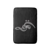 Muziek - Treble en Bass Clef Bath Mat (Voorkant Verticaal)