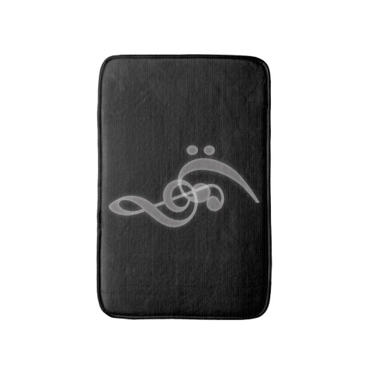 Muziek - Treble en Bass Clef Bath Mat (Voorkant Verticaal)