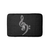 Muziek - Treble en Bass Clef Bath Mat (Voorkant)