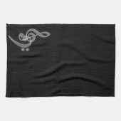 Muziek - Treble en Bass Clef - Keukenhanddoeken (Horizontaal)