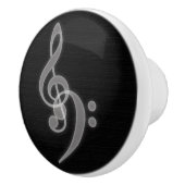 Muziek - Treble en Bass Clef Knob Keramische Knop (Rechts)
