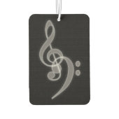 Muziek - Treble en Bass Clef Luchtverfrisser (Achterkant)