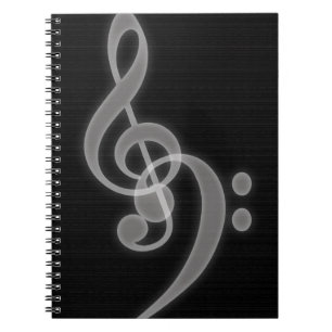 Muziek - Treble en Bass Clef - Notitieboek