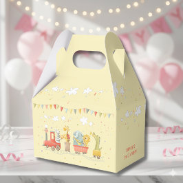 Muziek trein met wilde dieren kinderen verjaardag bedankdoosjes