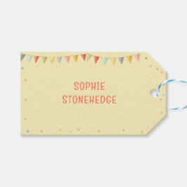 Muziek trein met wilde dieren kinderen verjaardag cadeaulabel