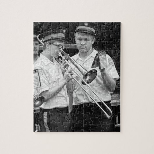 Muziek - Trombone - Een helpende hand Legpuzzel (Verticaal)