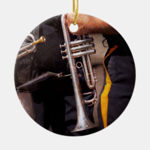 Muziek - Trompet - Politie marching band Keramisch Ornament