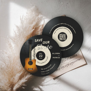 Muziek Trouwen Save the Date Vinyl Festival QR Cod