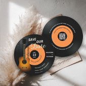Muziek Trouwen Save the Date Vinyl QR Code