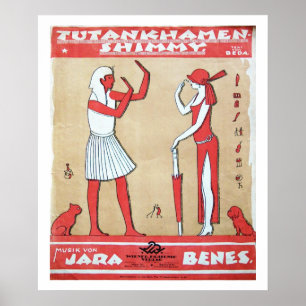  muziek - Tutankhamen Shimmy Print