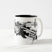 Muziek Tweekleurige Koffiemok (Voorkant rechts)