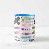 Muziek Tweekleurige Koffiemok (Center)