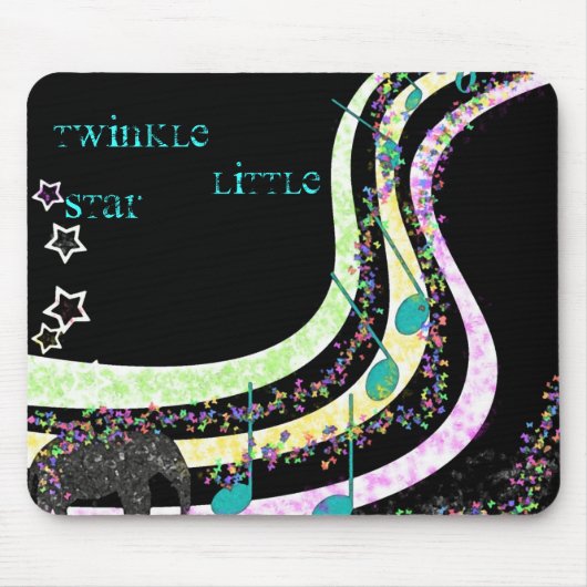Muziek, Twinkle, Little, Star Muismat (Voorkant)