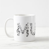 Muziek typografie koffiemok (Links)