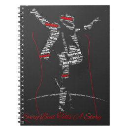 Muziek Typografie Kunst | Modern Muziek Liefhebber Notitieboek
