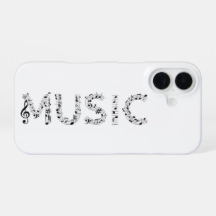 Muziek typografie telefoonhoesje iPhone 16 hoesje