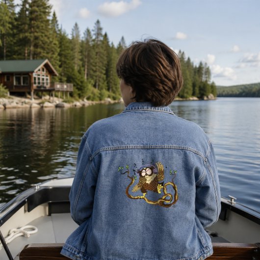 Muziek Uil Denim Jacket