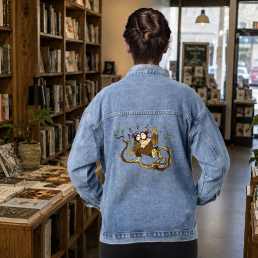Muziek Uil Denim Jacket