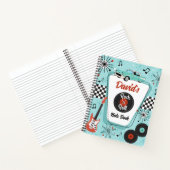 Muziek uit de jaren 50 Retro Rock 'n' Roll Notitieboek (Binnen)