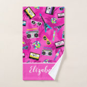 Muziek uit de jaren 80 bad handdoek (Handdoek)