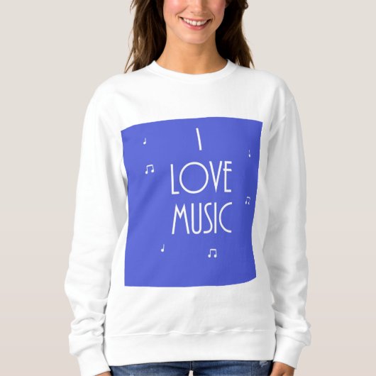 muziek uit liefde trui (Voorkant)