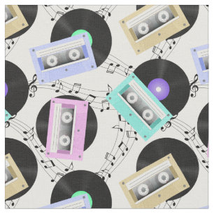 Muziek uit vinylrecords en Cassettebandjes Stof