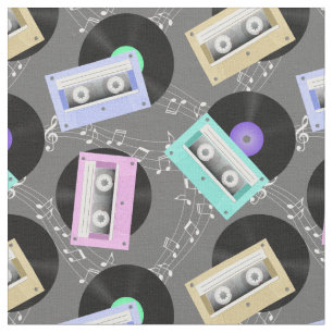 Muziek uit vinylrecords en Cassettebandjes Stof